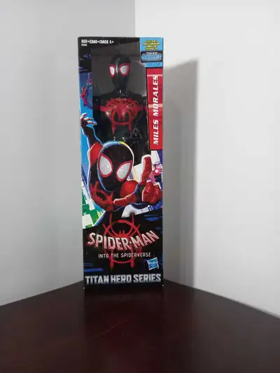 I'm offering a brand-new, in-box Hasbro Marvel Spider-Man Titan Hero Series Miles Morales action fig...