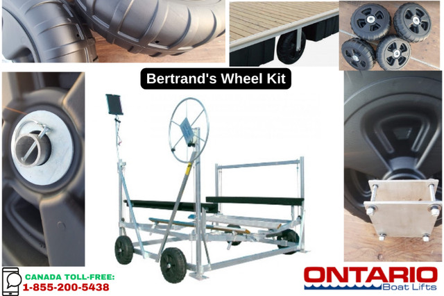Move Your Boat Lift Easily with Bertrand's Wheel Kit - Huge Save in Other in Burnaby/New Westminster