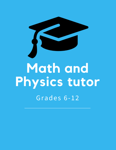 Math and Physics tutor, View more