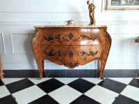 Antique French Bombe Commode