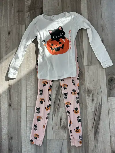 Girls Halloween PJs – Black Cat Pumpkin Set (Fits 6–7), View more