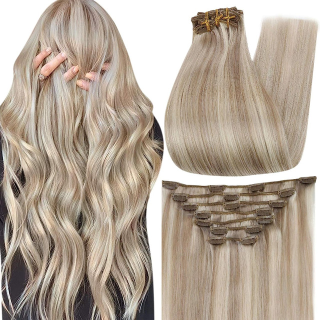 NEW: 18 Inch Clip in Real Human Hair Extensions, 100g in Other in Markham / York Region