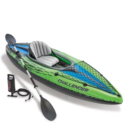 Get ready to paddle into fun with this Intex Challenger K1 kayak, designed for one person and featur...