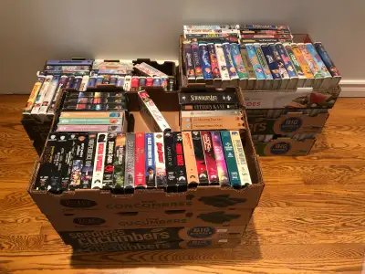 290 VHS tapes! , View more
