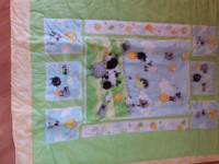 BABY QUILT & GROWTH CHART - JUST MADE