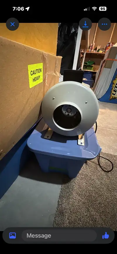 Brand new never got to use put house on market so never got to build set-up that fan would have been...