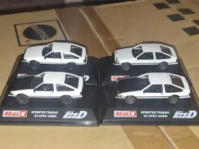 Toyota Sprinter Trueno AE86 Initial D 1/72 lot of 4, View more