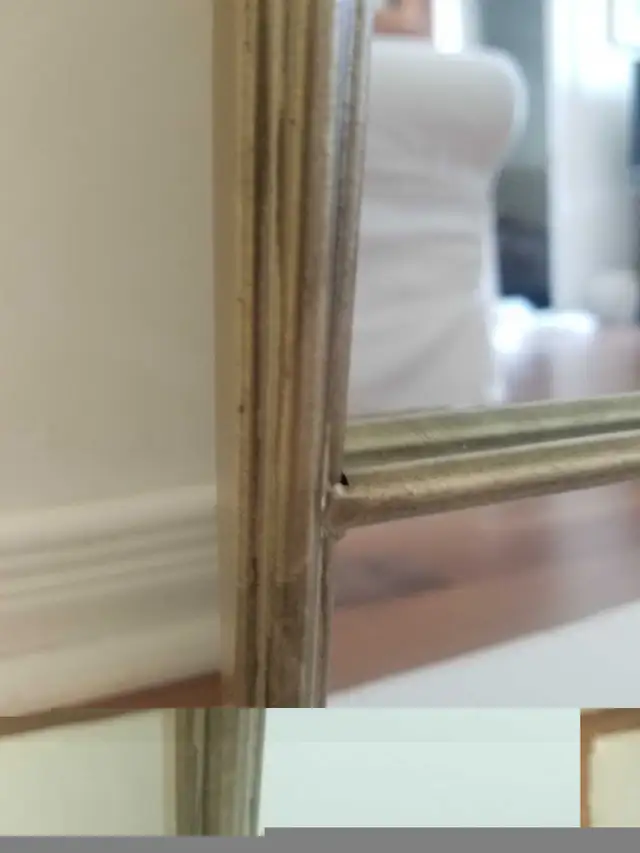 Vintage Gold Windowpane Mantel Mirror, 25" H, Retail $200+ in Home Décor & Accents in Markham / York Region - Image 7