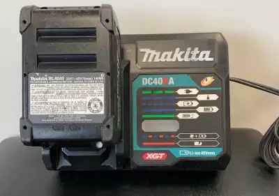 Makita 40V Battery + Fast Charger, View more