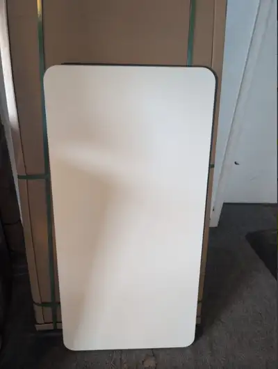 (UNBOXED) 48” x 24” White/Maple Laminate Table / Tabletop - 002, View more