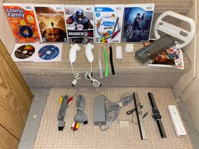 Nintendo Wii games & more as follows: Wii games: $5 - Cosmic Family $5 - Jumper $5 - Lego Rockband (...
