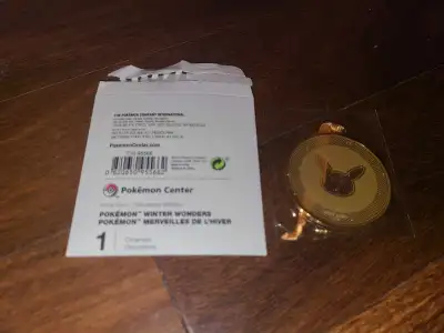 2022 Pokemon Center exclusive Winter Wonderland Pikachu Ornament, View more