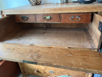 Antique Pine Dresser with desk