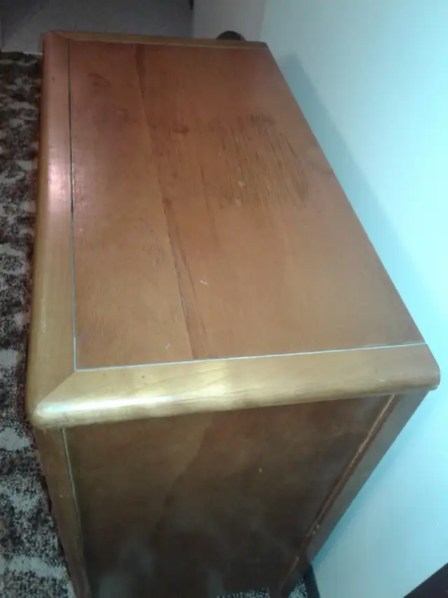 Antique wooden dresser with mirror in Dressers & Wardrobes in Ottawa - Image 3