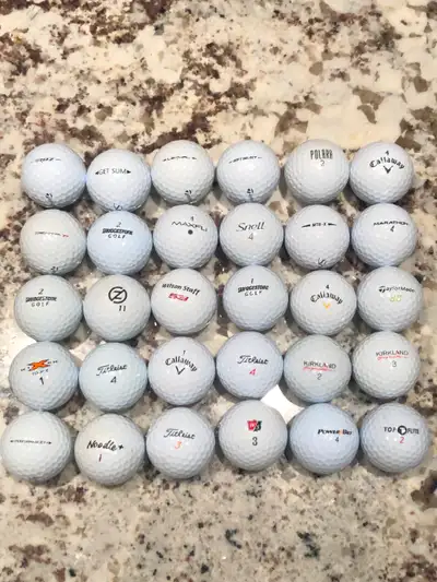Golf Balls Miscellaneous White for $1 each Excellent conditions, View more