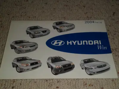 2004 Hyundai line up color brochure, View more
