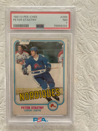 1981-82 OPC Peter Stastny PSA 7 Hockey card