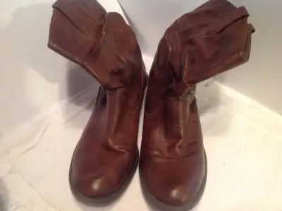 Brown short boots Ladies size 9, View more