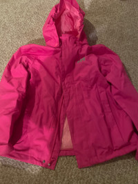 pink Helly Hansen rain coat