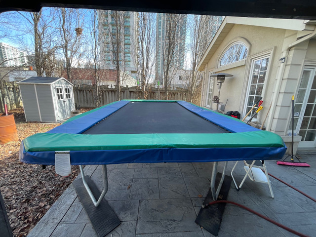 Olympic Size Trampoline 11′ x 17′  in Exercise Equipment in City of Toronto - Image 2