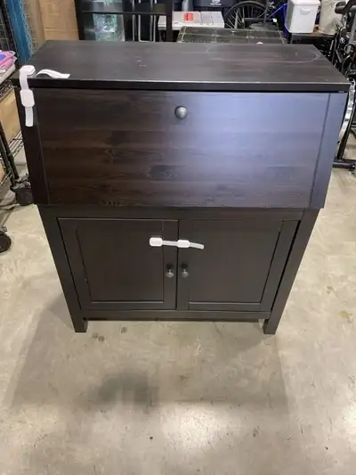 IKEA DARK PINE DROP FRONT DESK, View more