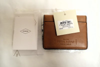 Brand New Leather Fossil Magnetic Front Pocket Cash/Card Wallet