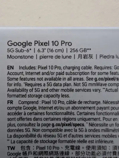Google Pixel 10 Pro 256 GB, View more
