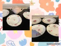 Teatime in Pink teapot and plates Barbie