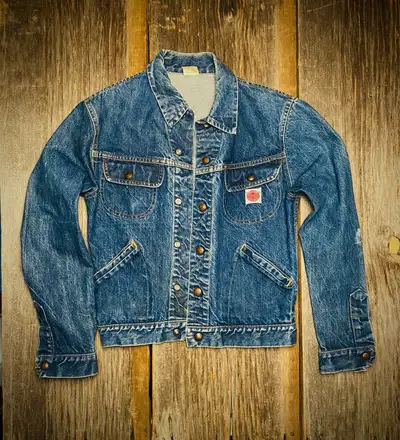 1960s GWG Kings Denim Trucker Jacket Made in Canada Size 16, View more
