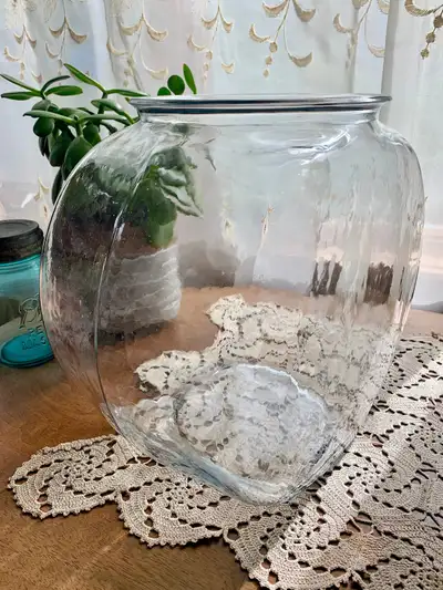 New Anchor-Hocking Glass Fish Bowl Terrarium , View more