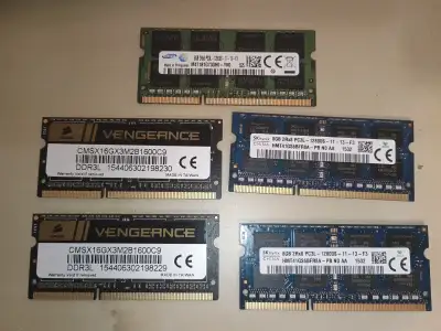Memory for Laptop DDR3 / PC3L - Like New - Read Post For Prices, View more