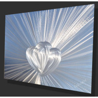 Valentines Gift, Love Hearts, You and Me, Wall Decor, Metal Art