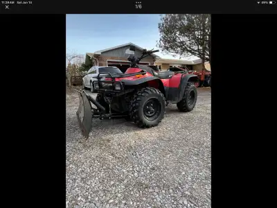 Year 2000 ATV with Plow blade Used very occasionally in last 5 years( plowing driveway) Carb may nee...