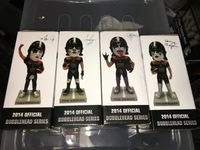 KISS (L.A. Arena football team Bobble Heads set of 4, View more