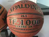 Spalding TF-1000 Indoor Leather Basketball 28.5/Size 6