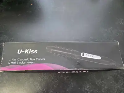 ​U-Kiss 2-in-1 Ceramic Hair Straightener and Curler - Like New, View more
