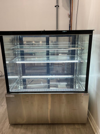 Nordic Air PD-47-3 Flat Glass 3 Tier 48" Refrigerated Pastry Dis