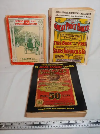 Three vintage reproduction sales catalogues