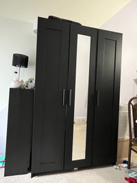 Black ikea wardrobe