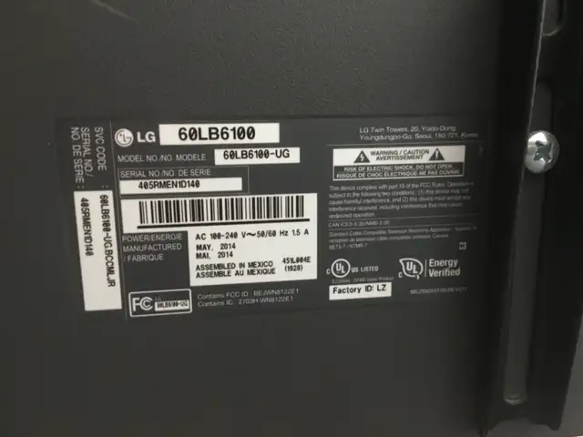 LG 60 inch TV (2014)63871132429187121