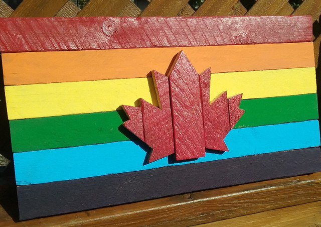 Rustic, Handmade, Wood Canada Flags and Signs in Hobbies & Crafts in Peterborough - Image 4