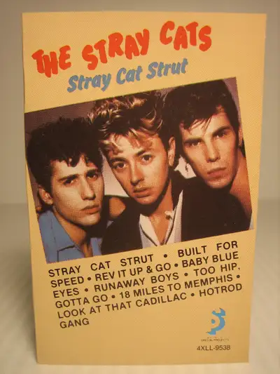The Stray Cats - Stray Cat Strut 1987 Special Projects 4XLL-9538 Capitol Records- EMI of Canada cass...