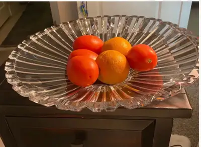 VTG Large Centerpiece Crystal Bowl&nbsp; Heavy 15”, View more