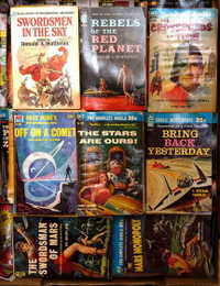 Vintage used science fiction paperback books collection REDUCED!