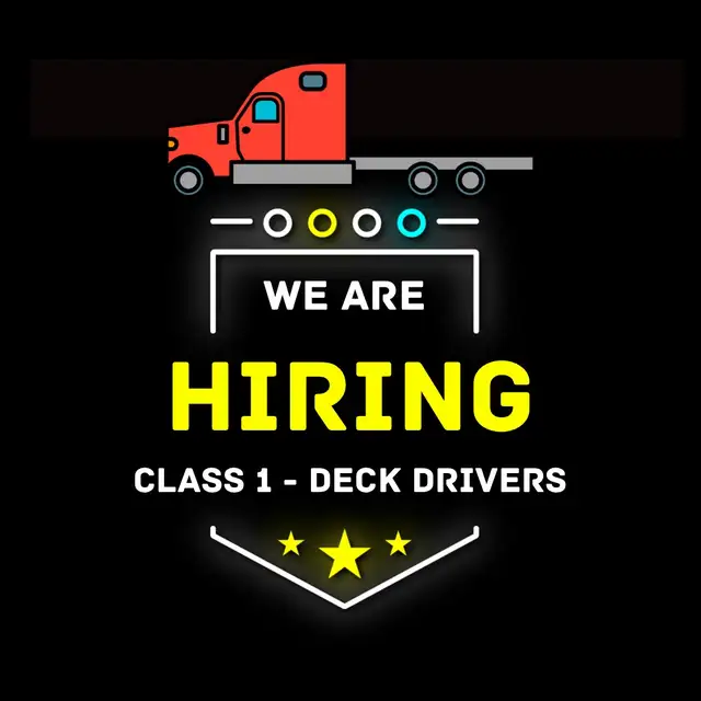 CLASS 1 DECK DRIVER in Drivers & Security in Winnipeg - Image 2