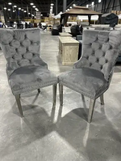 Brand new in a box with warranty. Available in grey and black color. This contemporary 2-piece dinin...