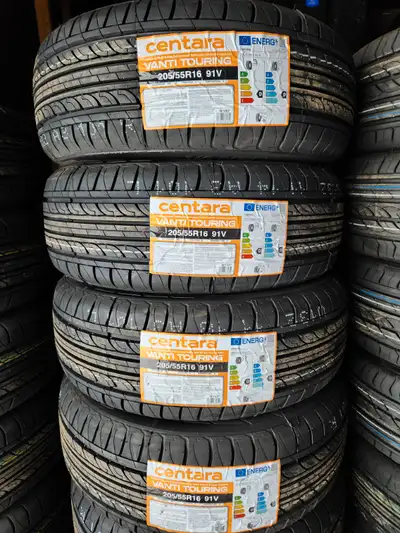 4x pneus d'été 205/55r16 ÉCONO CENTARA 100% NEUF Marque CENTARA 100% neuf 4x 205/55r16 420$+tx + fra...