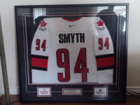 2004  World Cup of Hockey Autographed Jersey Framed!