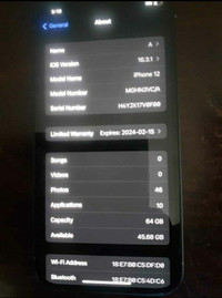 Iphone 12 64gb Black Barely used