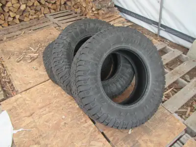 3 Motomaster Eliminator X-Trail All-Terrain Tires size 265/70/17. Tires have about 2/3-1/2 tread lif...